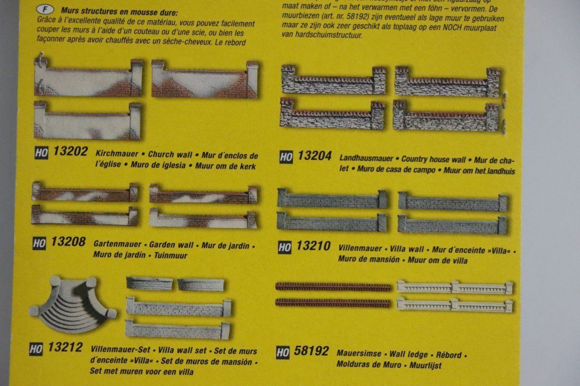Modelleisenbahnen: NOCH-Kirchmauern (5683-5684) – Neu und originalverpackt aus Bäriswil BE von WWYN-Liquidationen 5