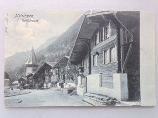 Cartoline postali: Meiringen Dorfstrasee – Usato da Sargans venduto da nicsam1815
