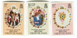 Briefmarken "Lady Diana". Britische Jungferninseln