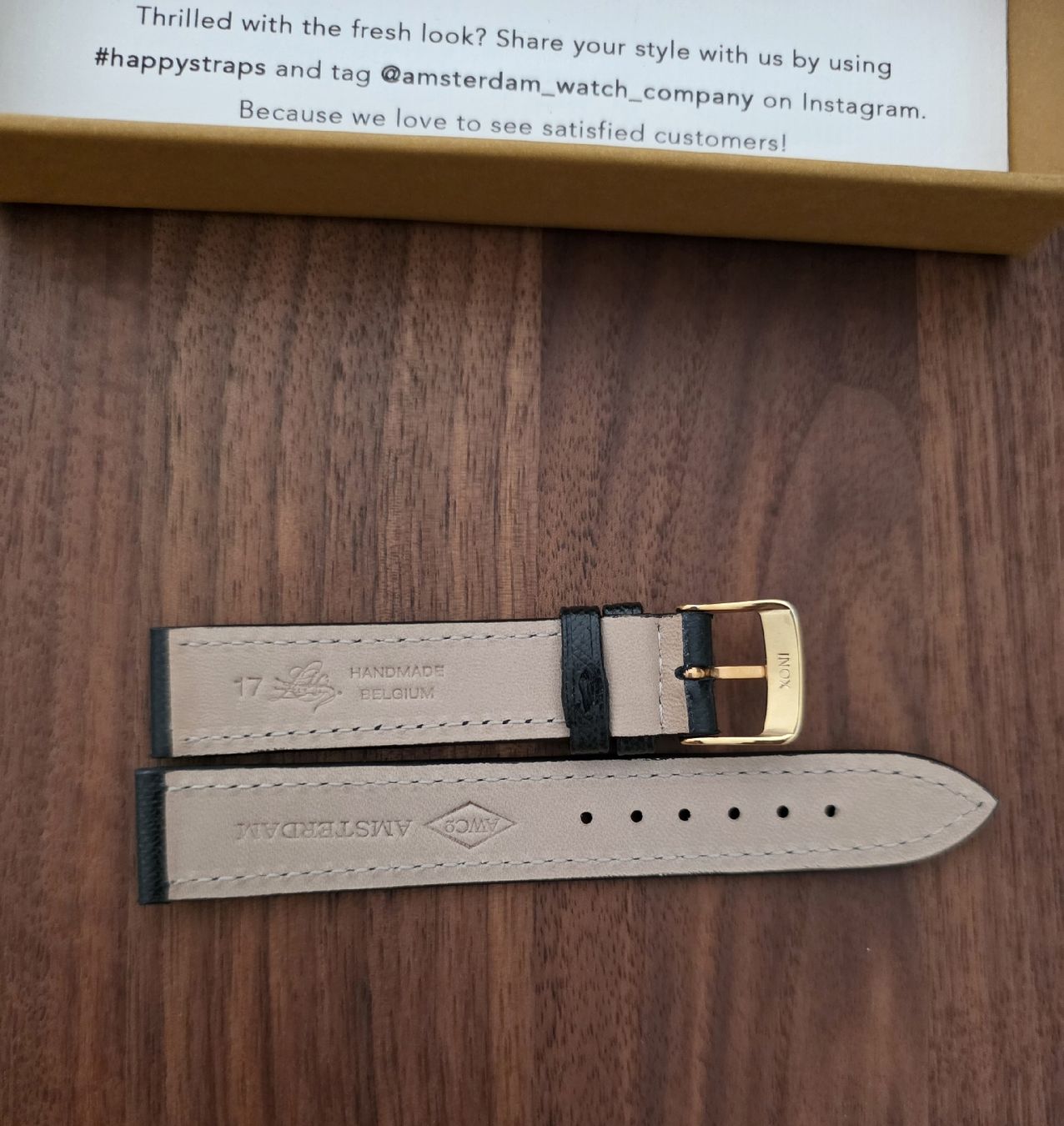 Armbänder & -reifen: Watch Strap - 17mm - Leather Black - New – Neu und originalverpackt aus Genève von arisol 2