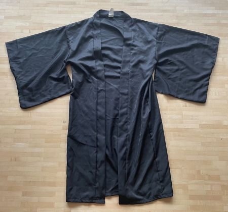 Kimono Mantel schwarz Polyester Grösse S neuwertig