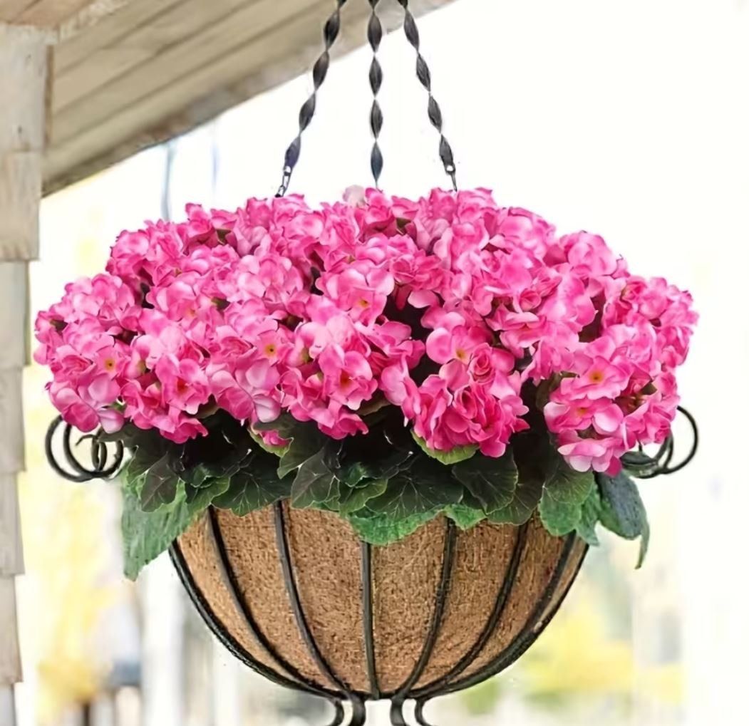 Piante & sementi: Künstl. Geranium stehend (rosa 33 cm) – Nuovo e nell'imballaggio originale da Langenbruck venduto da Gumsi
