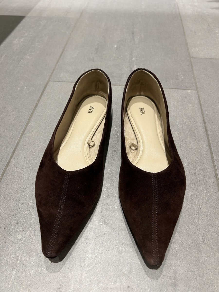 Zara Scarpe da donna: Spitzballerina Leder braun – Nuovo (secondo la descrizione) da Rütihof venduto da ALAFC