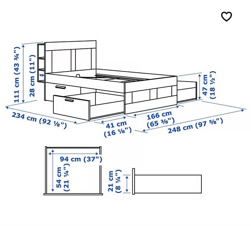 Letti: Weisses Bett  – Usato da Kriens venduto da mar_yq9b 2