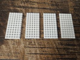 lego 3028 lot de 4 pièces White Plate 6 x 12