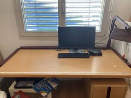 Stabiler Schreibtisch / Zeichentisch + Unterschrank