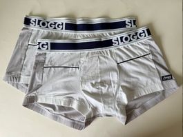 SLOGGI, Hipster MEN JUMP, Grösse M, 2 Stück Weiss/Hellgrau