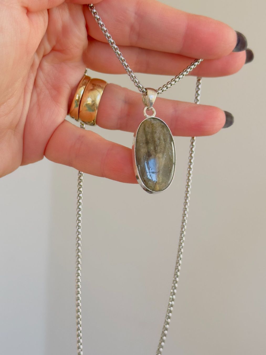 Catenine: Labradorite necklace – Nuovo e nell'imballaggio originale da Genève venduto da AGBERG 4