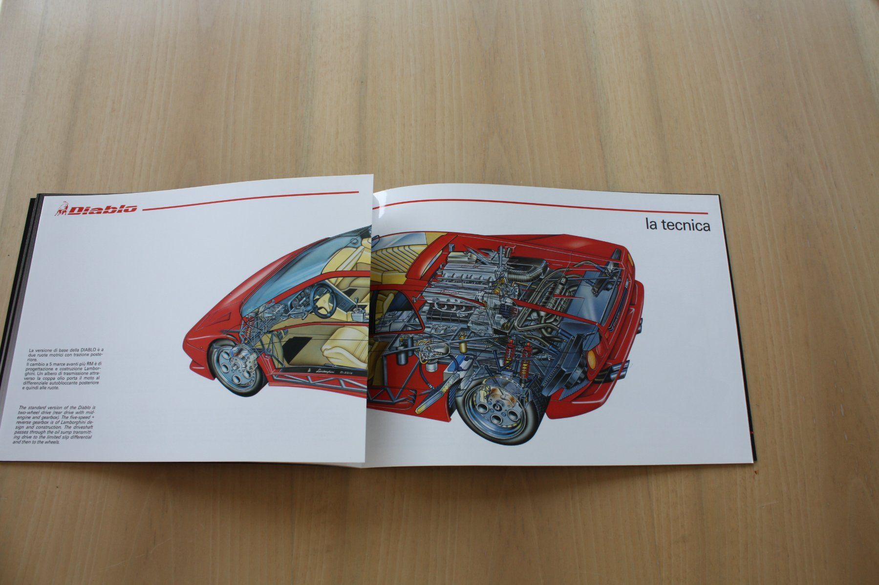 Lamborghini Documenti: Lamborghini Diablo Prestige Hochglanz Prospekt 1990 – Usato da Wikon venduto da erwin400 5