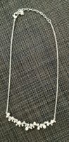 Swarovski Kette mit Perlen und Kristallen silberfarben