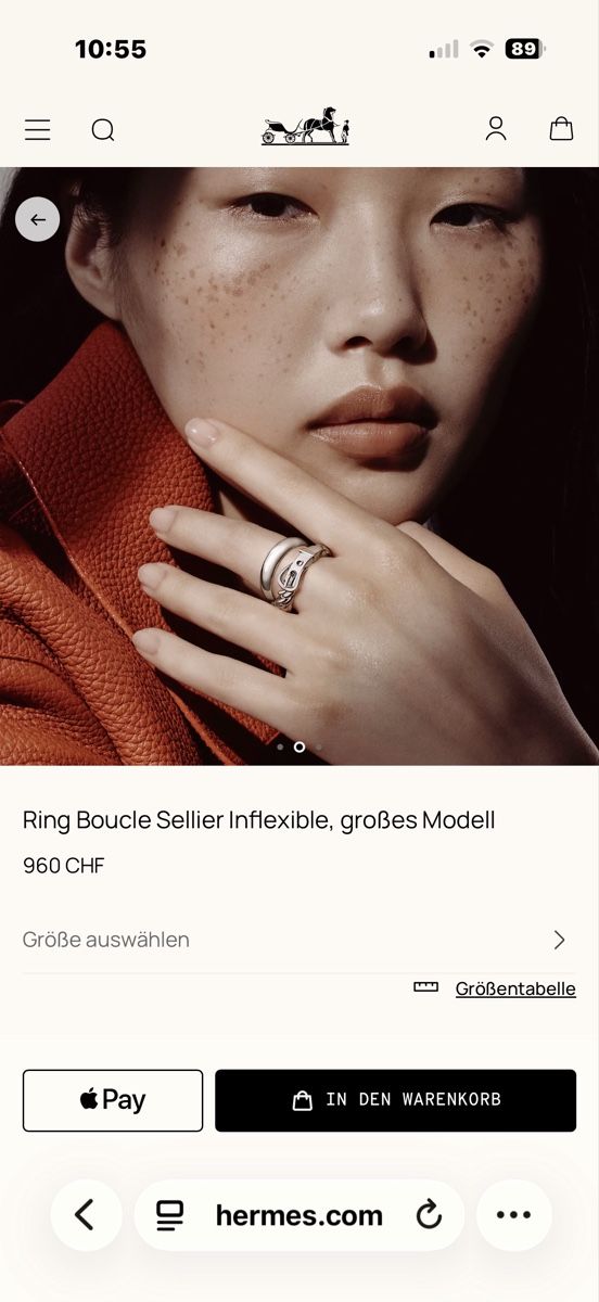 Hermès Anelli: Hermes Ring Boucle Sellier Inflexible, großes Modell – Nuovo e nell'imballaggio originale da Paradiso venduto da Under_sun 5