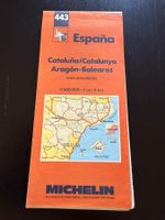 Michelin Strassenkarte Spanien, Katalonien, Aragón, 1988