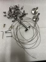 Seil Edelstahl mit Halterungen und Clips gebraucht