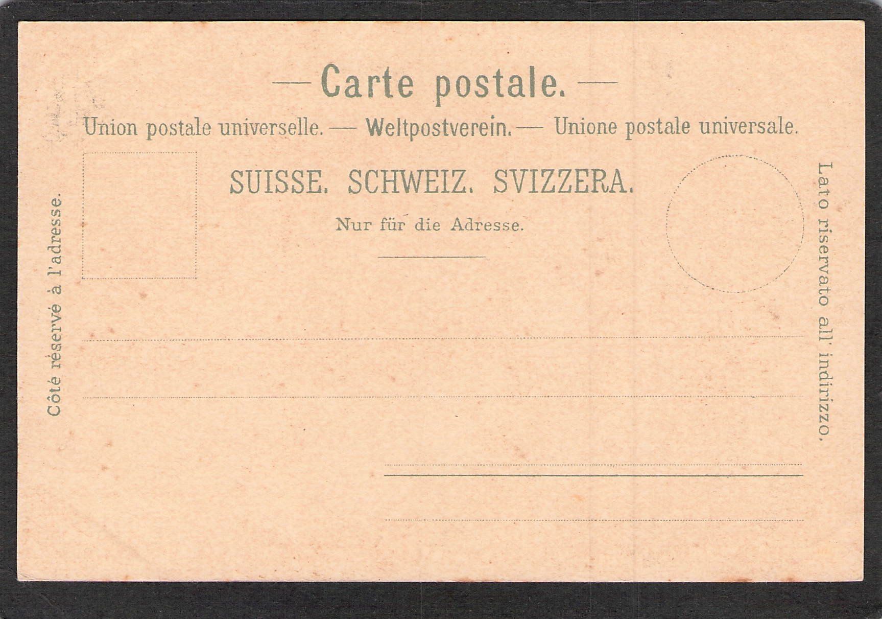 Ansichtskarten: ^Lithografie Gruss aus Interlaken – Gebraucht aus Reichenburg von Pipo-67 1