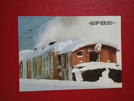 AK Bahn Furka Oberalp Bahn im Schneegestöber