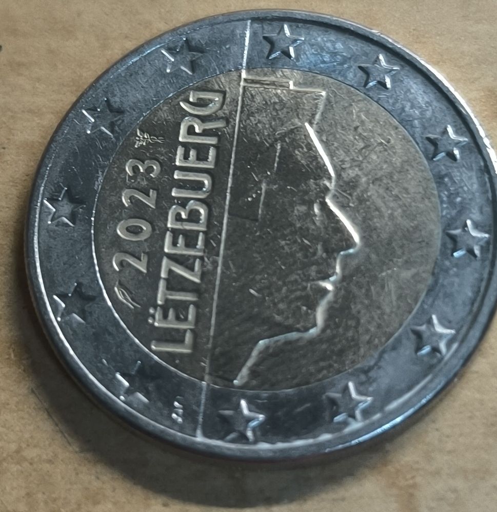 Alle Münzen: 2 Euro Luxembourg 2023  – Gebraucht aus Onex von Zebule