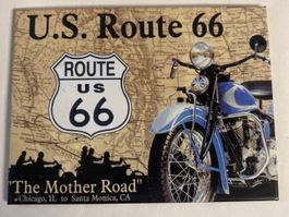 Magnet -  frigo vintage Route 66 USA