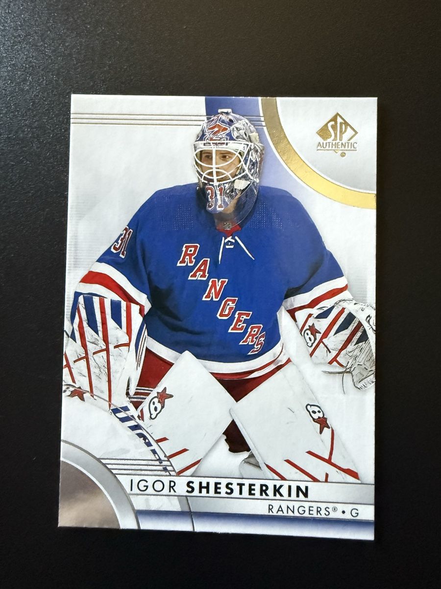 NHL Cartes à collectionner: Igor Shesterkin - SP Authentic – Neuf avec emballage d'origine à Réchy par Leeroy1998