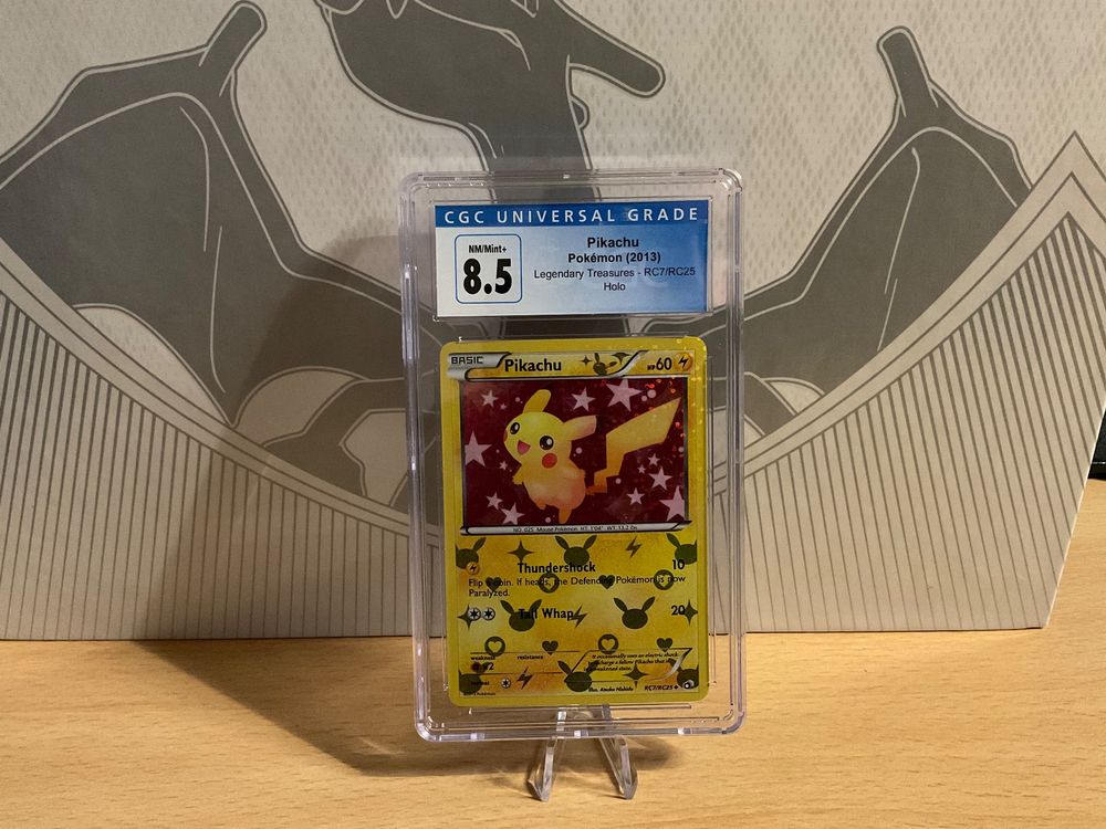 POKÉMON TCG - Pikachu Uncommon Holo Radiant Collection - RC7/RC25 - CGA Graded 8.5 main image 1