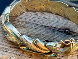 Art Deco Sterlingsilber (Vermeil) Armband