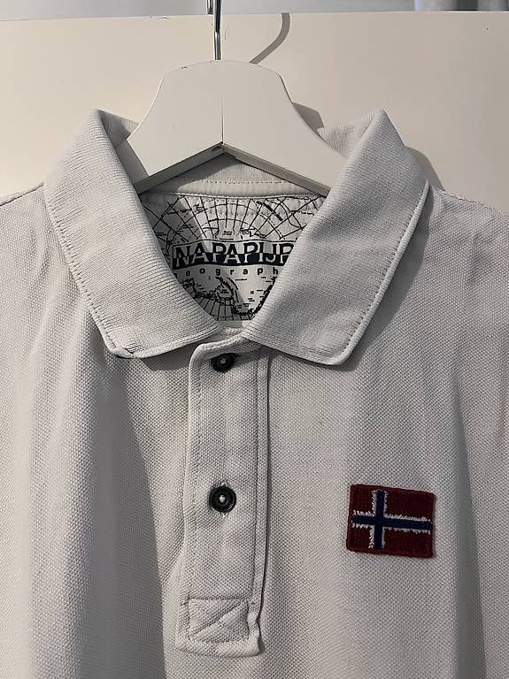 Napapijri Magliette Polo: Napapijri, Polohemd, weiss, Grösse M – Nuovo (secondo la descrizione) da Zürich venduto da Cubbaner 1