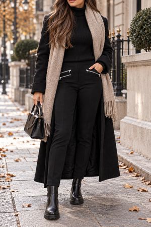 PANTALON NOIR ZARA BASIC
