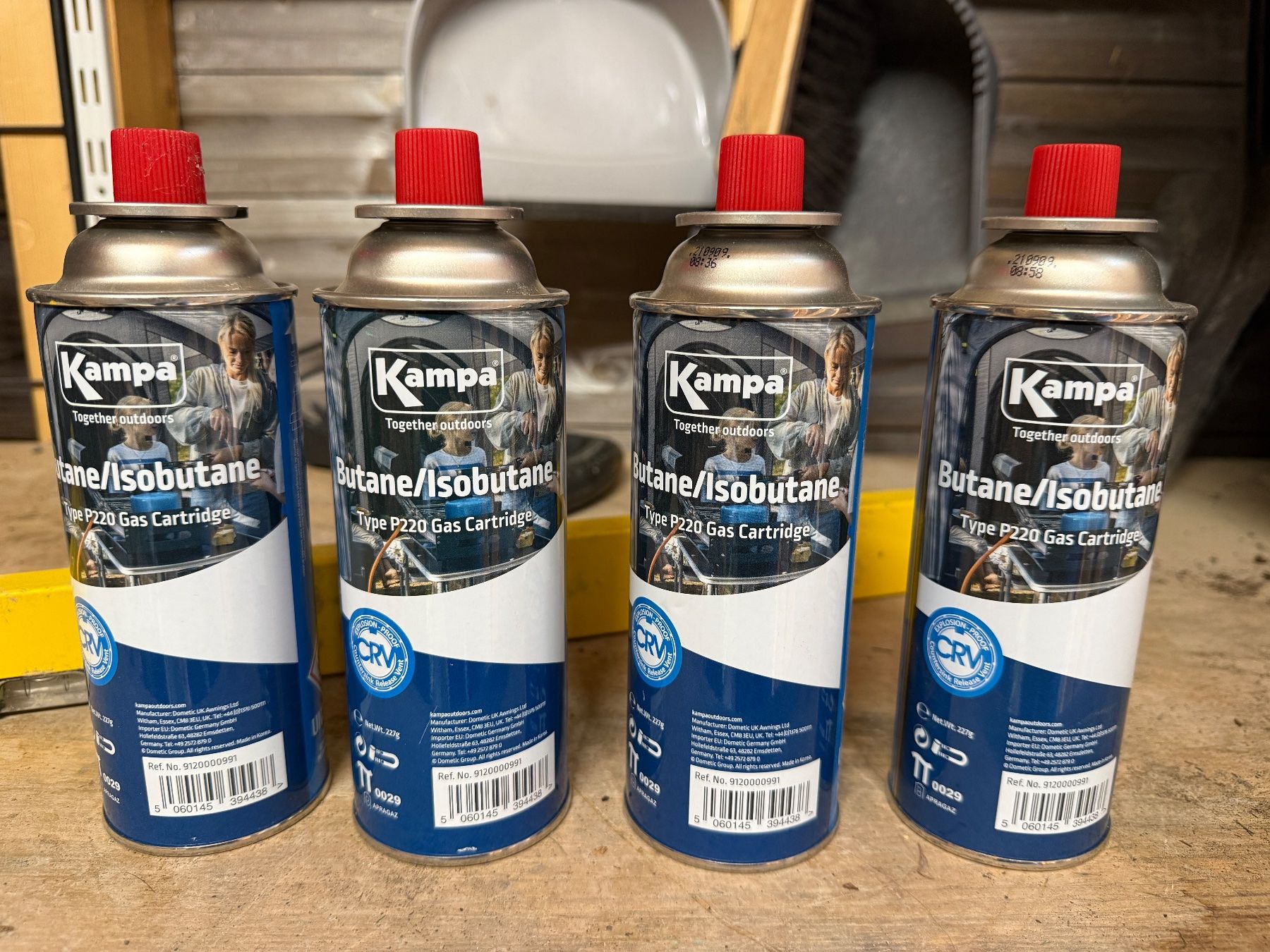 Komplettküchen: KAMPA GASKARTUSCHEN 227GR - 4ER SET – Neu (gemäss Beschreibung) aus Hettlingen von Sabian5