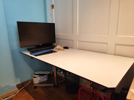 Stehtisch höhenverstellbar USM Haller