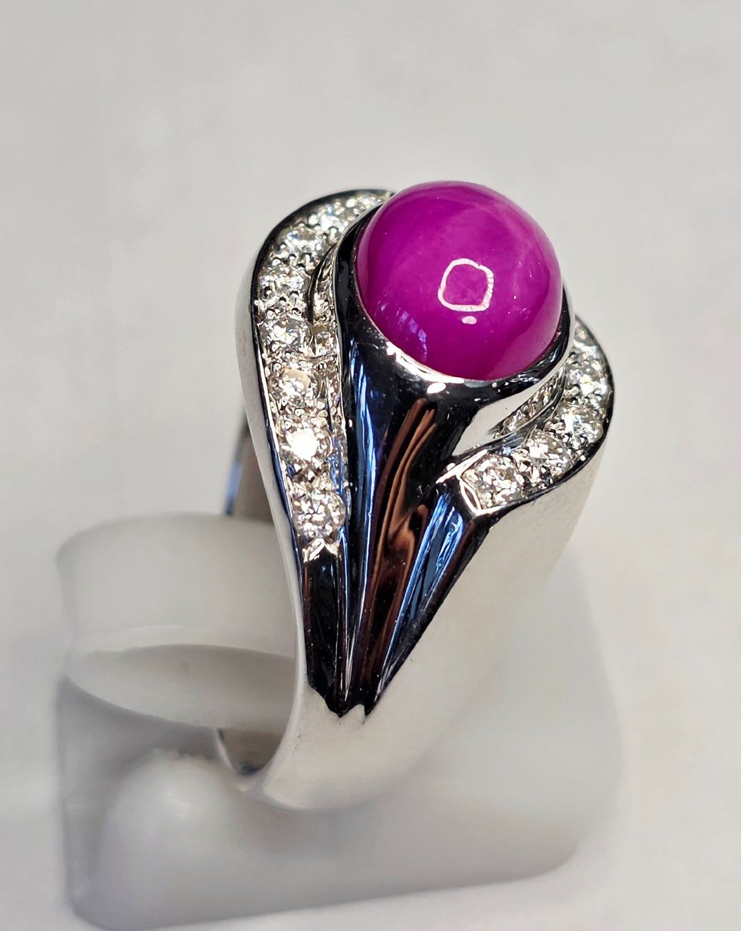 Anelli: Stern Rubin Silber Fingerring – Nuovo (secondo la descrizione) da Zürich venduto da benedikt12 8