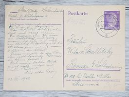 CL04 Carte Postale + Timbre Allemagne 1942