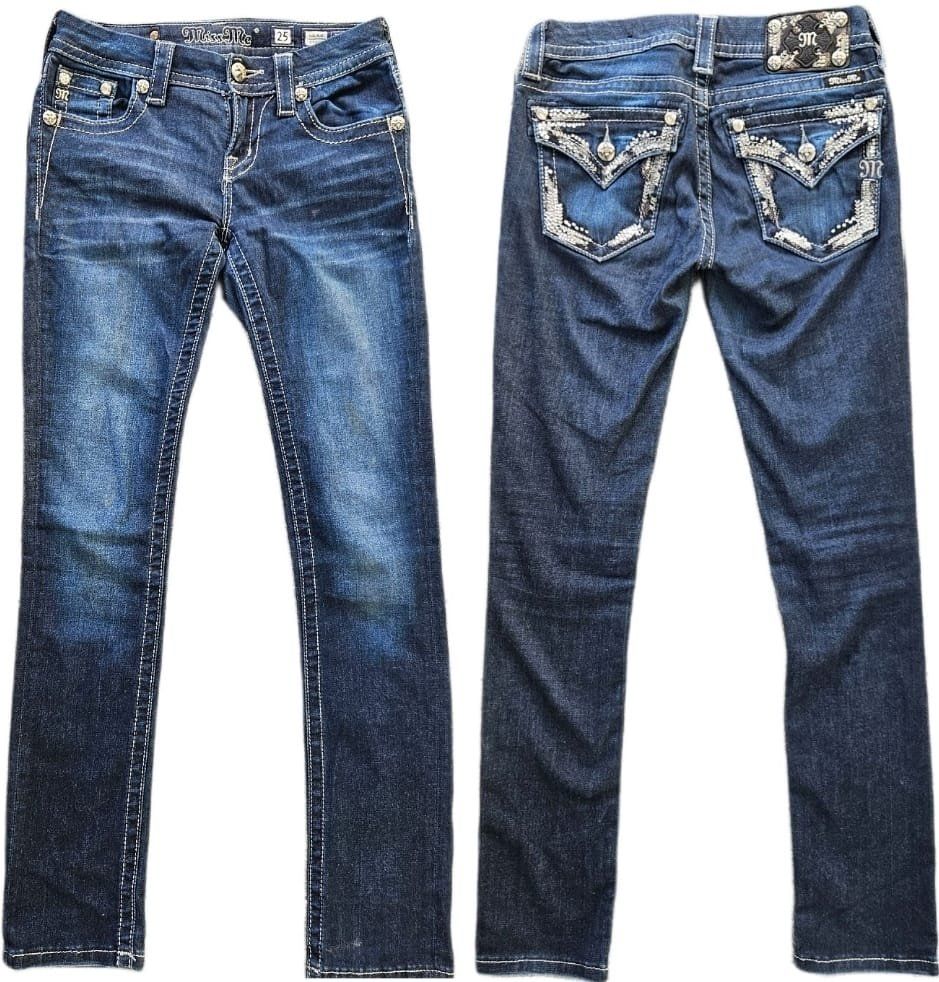 True Religion Jeans: Miss Me NAVY Jeans Size 25 – Usato da Wangen SZ venduto da Butchers_Boutique