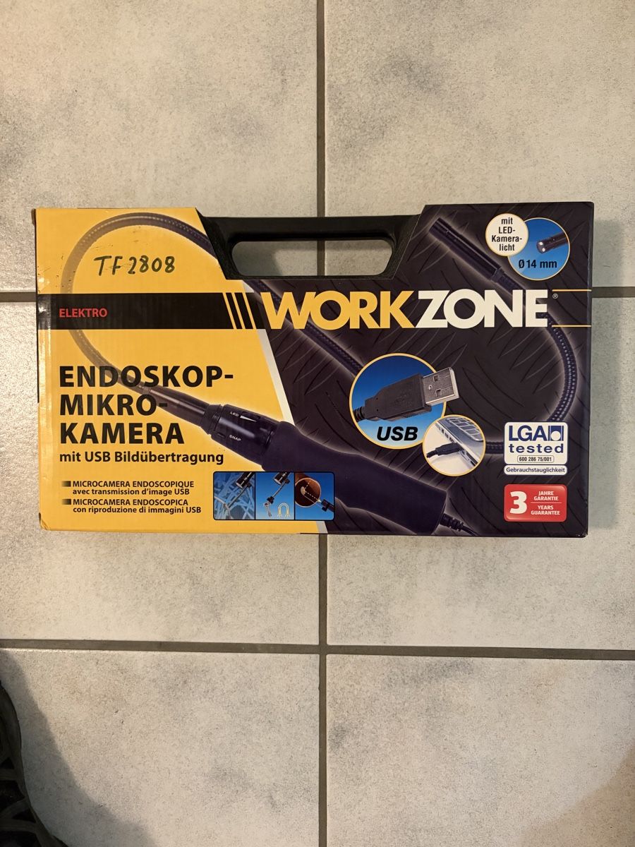 Fotocamera: Workzone Endoskop-Mikrokamera USB  – Nuovo e nell'imballaggio originale da Güttingen venduto da jos_787s