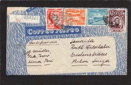 Flugbrief : Lima ( Peru ) - Arbon TG , 1949