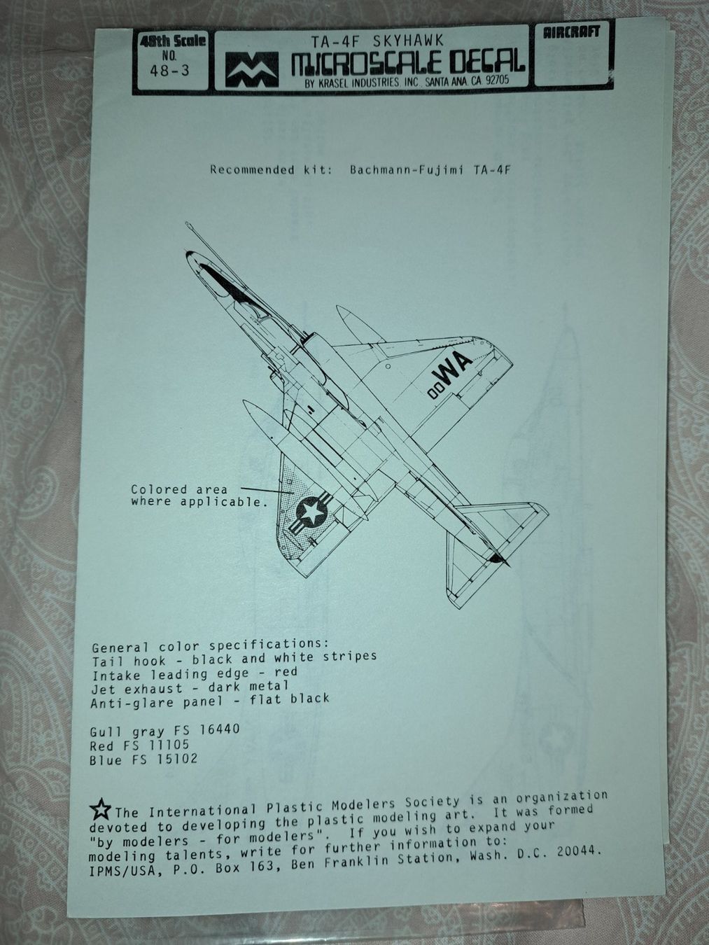 Kit di modellismo & Modellini statici: 1/48 TA-4F Skyhawk Decal - Microscale – Nuovo (secondo la descrizione) da Luzern venduto da ingroma75 4