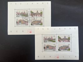750 Jahre Berlin Berlin Block 8 postfrisch und FDC (4409)