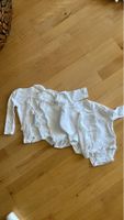 Baby Bodies Langarm Weiss Grösse 50/56 5 Stk guter Zustand