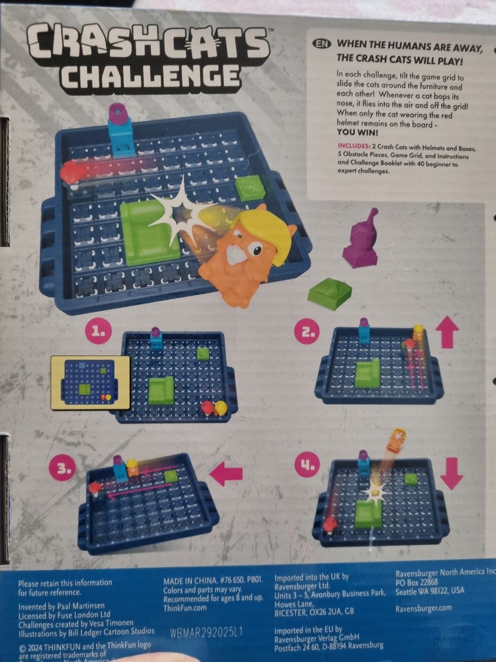Giochi: Crash Cats Challenge - Jeu de logique - Thinkfun neuf – Nuovo e nell'imballaggio originale da Fribourg venduto da jarmilka 3