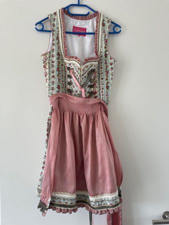 Dirndl Krüger grün/rosa gemustert Gr. 34