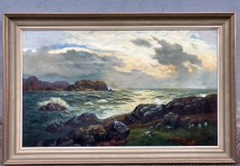 Gemälde Jakob Märki (1885-1959 Bözberg )Öl a. Lwd. 114x73 cm