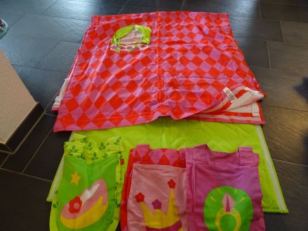 Flexa Bett Zubehör - Prinzessinnen Höhle und 3 Bett Taschen