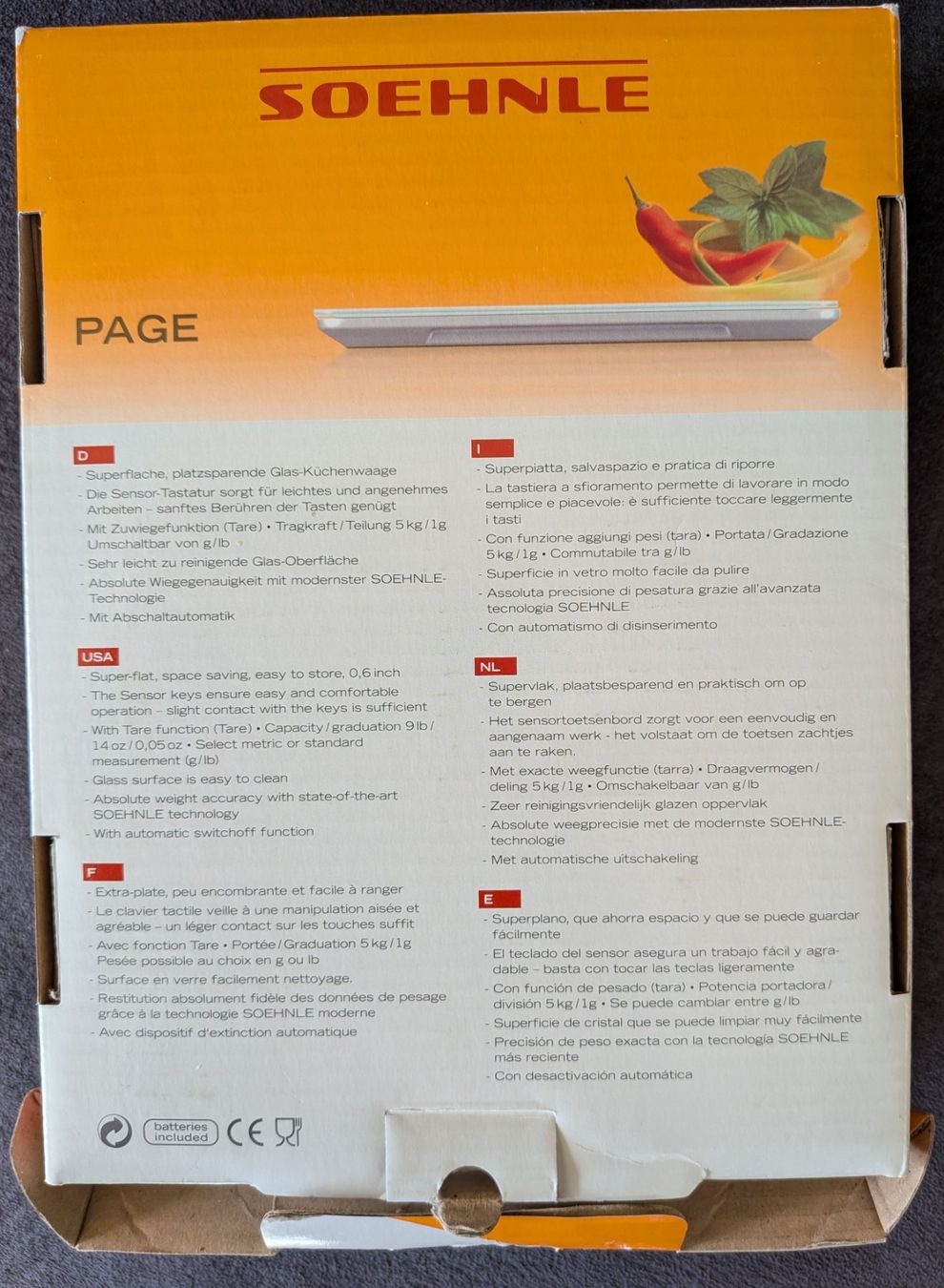 Soehnle Balances de cuisine: Soehnle Küchenwage Page – D'occasion à Illnau par Flomi75 1