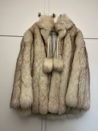 Wunderschöne Pelzjacke Silberfuchs