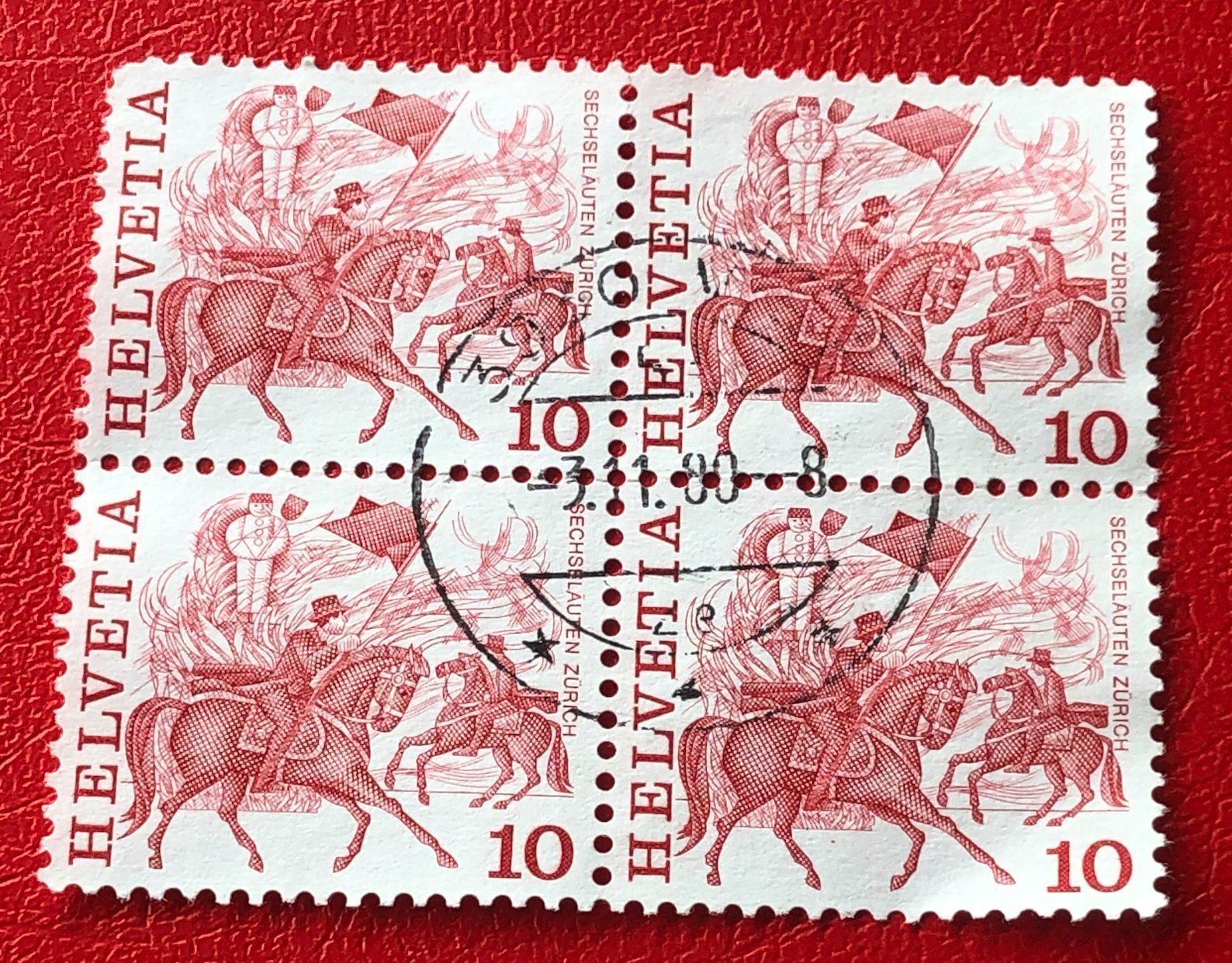 Tutti i francobolli: 4 er Block Nr.595 mit Vollstempel – Usato da Aarau venduto da Billa007