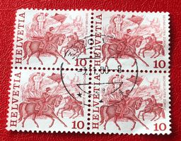 4 er Block Nr.595 mit Vollstempel