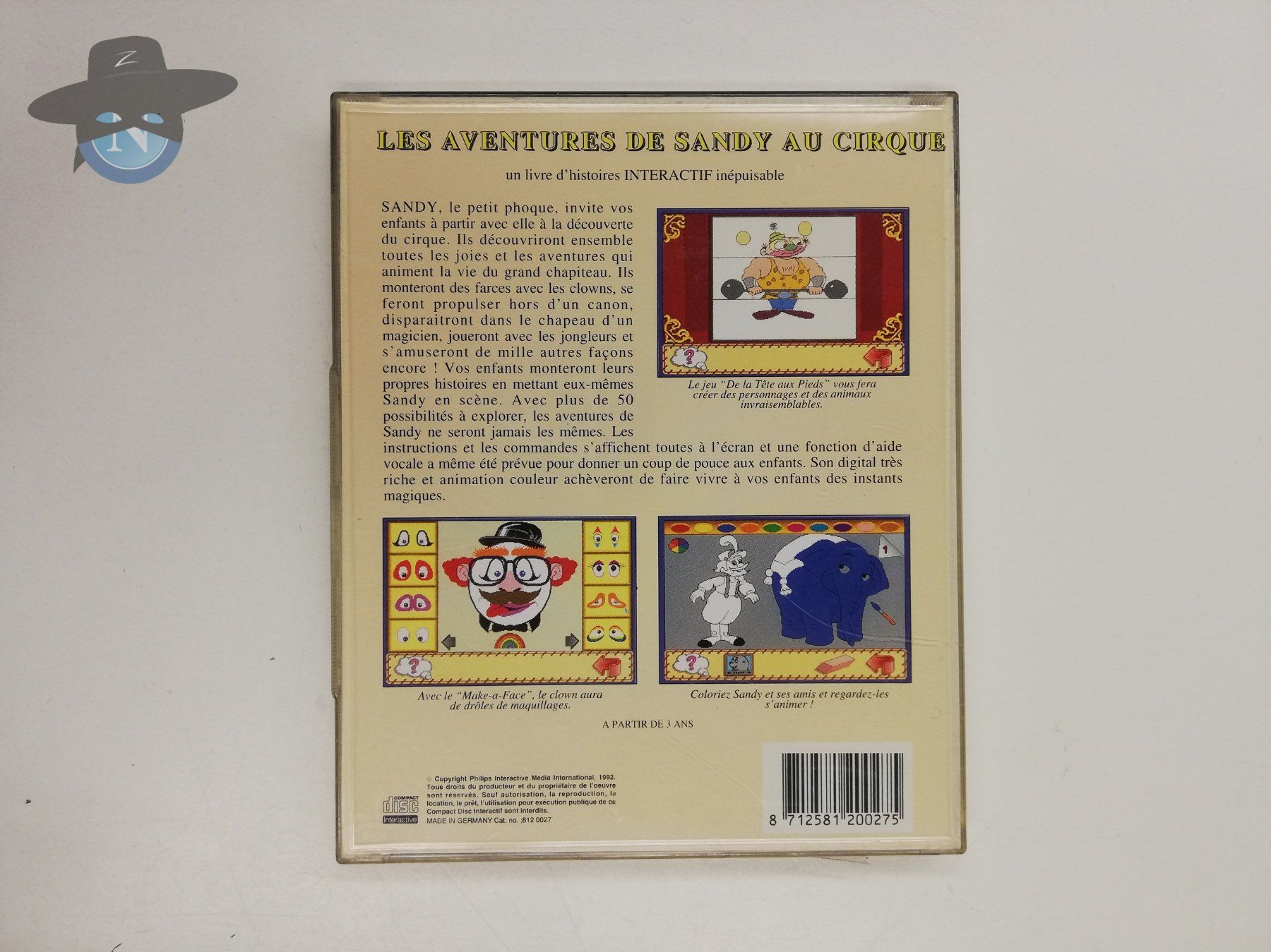 Giochi: Les aventures des Sandy au cirque / Philips CDI CD-i – Usato da St. Gallen venduto da zorro_dc 1