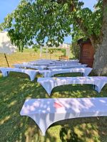 Hussen Festbank Weiss