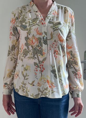 Geblumte Bluse Gr.38
