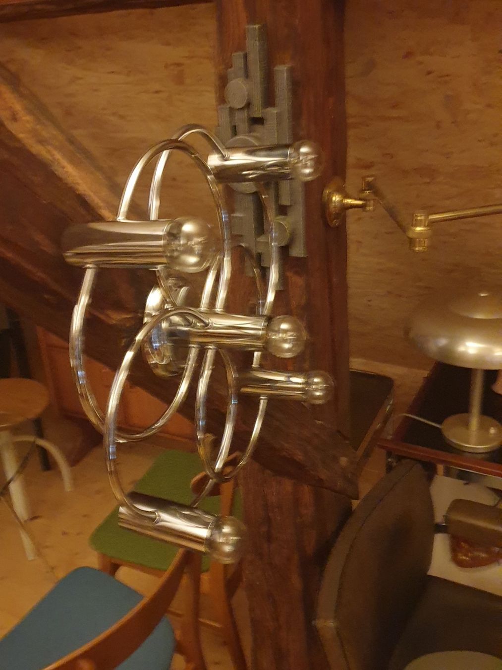 Lampade: Chrom Wall Lamp Italy 70's – Usato da rebstein venduto da spacy73 3