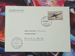 CL31 Enveloppe + Timbre Suisse 1944