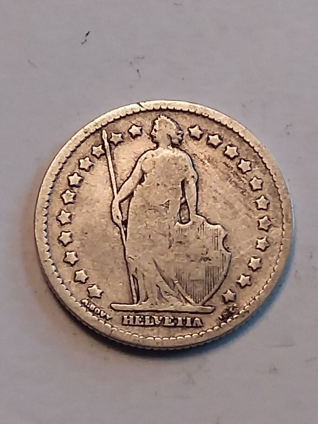 Tutti le monete: 1 Franken Silbermünze Jg.1887 – Usato da Schwyz venduto da Trofana 1